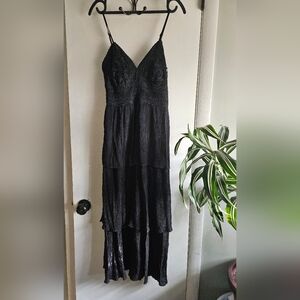 Rebellion Black High Low Lace Dress